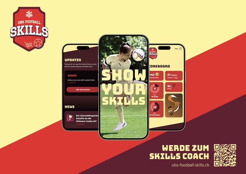 Key-Visual zu UBS Football Skills